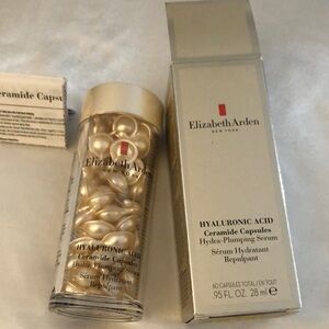 Elizabeth Arden Hyaluronic Acid Ceramide Capsules 60 Ct Hydra Plumping Serum NIB